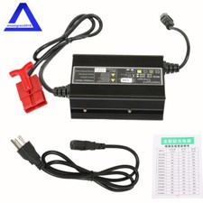 24V Floor Scrubber Pallet Jack Battery Recharger with SB120 120A Connector RED