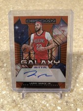 2023-24 Panini Obsidian Larry Nance Jr Galaxy Ink Orange Flood Electric Etch /75