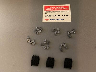 A12725 EPIC WARHAMMER 40K SPACE MARINES VETERAN DETACHMENT W CARD GAMES WORKSHOP