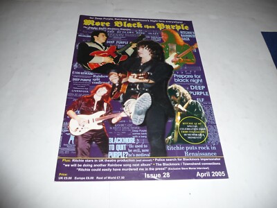 More Black than Purple (Ritchie Blackmore fanzine - Issue 28, 4/05). 32 Pages.