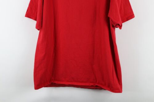 Vintage 90s Mens Large Faded Spell Out University of Cincinnati T-Shirt Red - Picture 8 of 8
