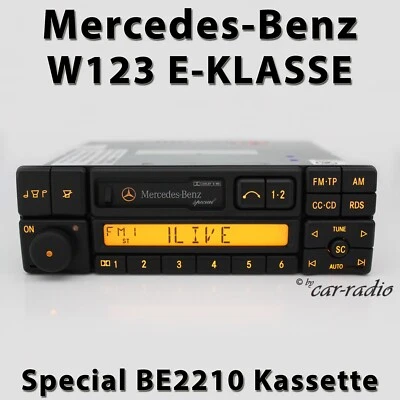 Original Mercedes W123 Radio Special BE2210 Becker Kassettenradio C123 E-Klasse - Bild 1 von 4