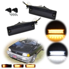 Switchback Led Front Corner Drl Signal Lamp For Mazda 323 626 Pickup Truck Smoke