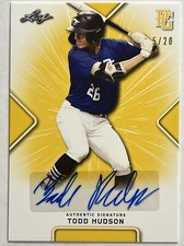 2021 LEAF PERFECT GAME TODD HUDSON AUTO 5/20