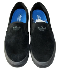 Adidas Men's Shmoofoil Slip On Suede Skateboarding Shoes Black Size 11.5 NIB
