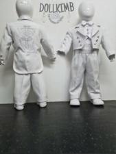 Christening suit embroidered with the holy spirit. Traje para mi bautizo. Cruz