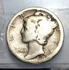 1919-D Mercury Silver Dime, AG/GOOD Details, KM#140