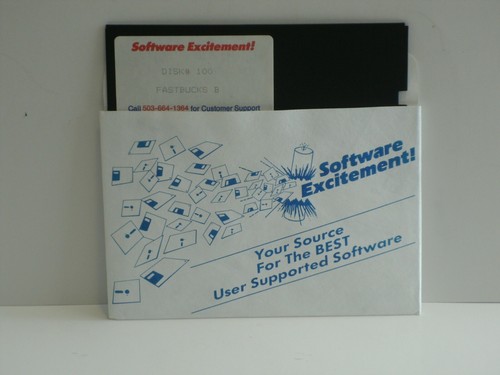 IBM COMPATIBLE SOFTWARE, THREE 5-1/4" DISKS, LAS VEGAS STYLE CRAPS, FASTBUCKS - Zdjęcie 6 z 7