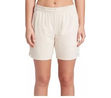 DSG Women's Mid-Rise Performance 7" Athletic Shorts Sand Tan M NEW