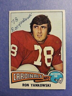 Ron Yankowski St. Louis Cardinals 1975 Topps NFL autographed Football Card | eBay