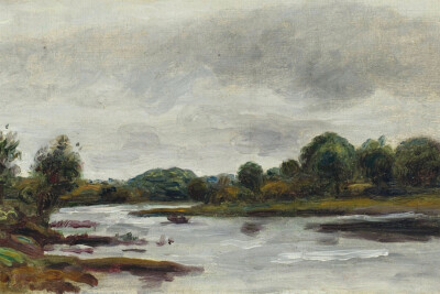 River Landscape Fleur Au Bord De la Riviere Wall Art Home Decor - POSTER 20x30