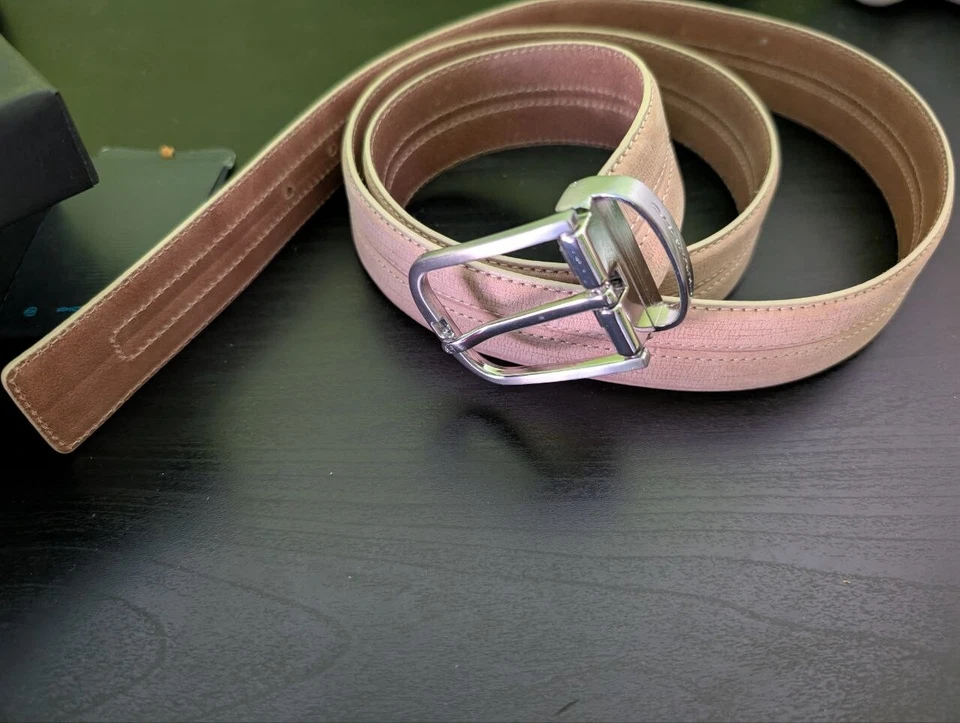 Cintura Piquadro - pelle beige taglia 50 - nuova con confezione originale - Immagine 2 di 4