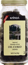 Krinos Olives Cured In Oil 10 oz (Pack of 6)