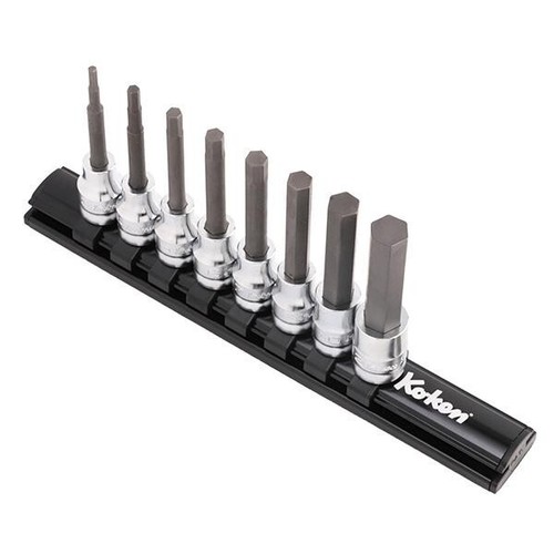 Japan Ko-ken Z-EAL 3/8 9.5mm Hex Bit Socket set 8 size RS3010MZ/8-L75 - Picture 2 of 13