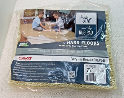 Con-Tact BrandEco Stay Non-Slip Rug Pad For Hard Floors For Rugs Up To 2'x8'