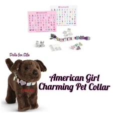 American Girl Charm-ing Pet Collar for toy dog puppy cat kitten NEW IN BOX