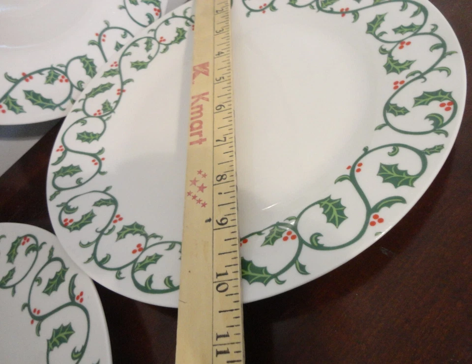 HOME ESENCIAL Y MÁS ALLÁ COLECCIÓN HOLLY SCROLL NAVIDAD 4 PLATOS 10.5" Foto 4 de 4