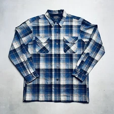 Pendleton Original Board Shirt Plaid Flannel Button Up Loop Collar Medium