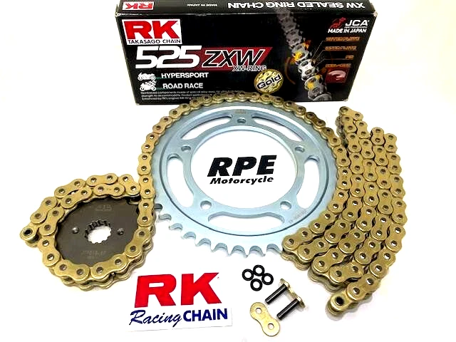 2022-2024 Yamaha XSR900 RK ZXW 525 Racing Strength Chain and Sprockets Kit - Image 2 of 4