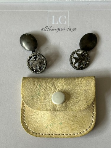 Vintage Silber Herren Manschettenknöpfe (AA106)