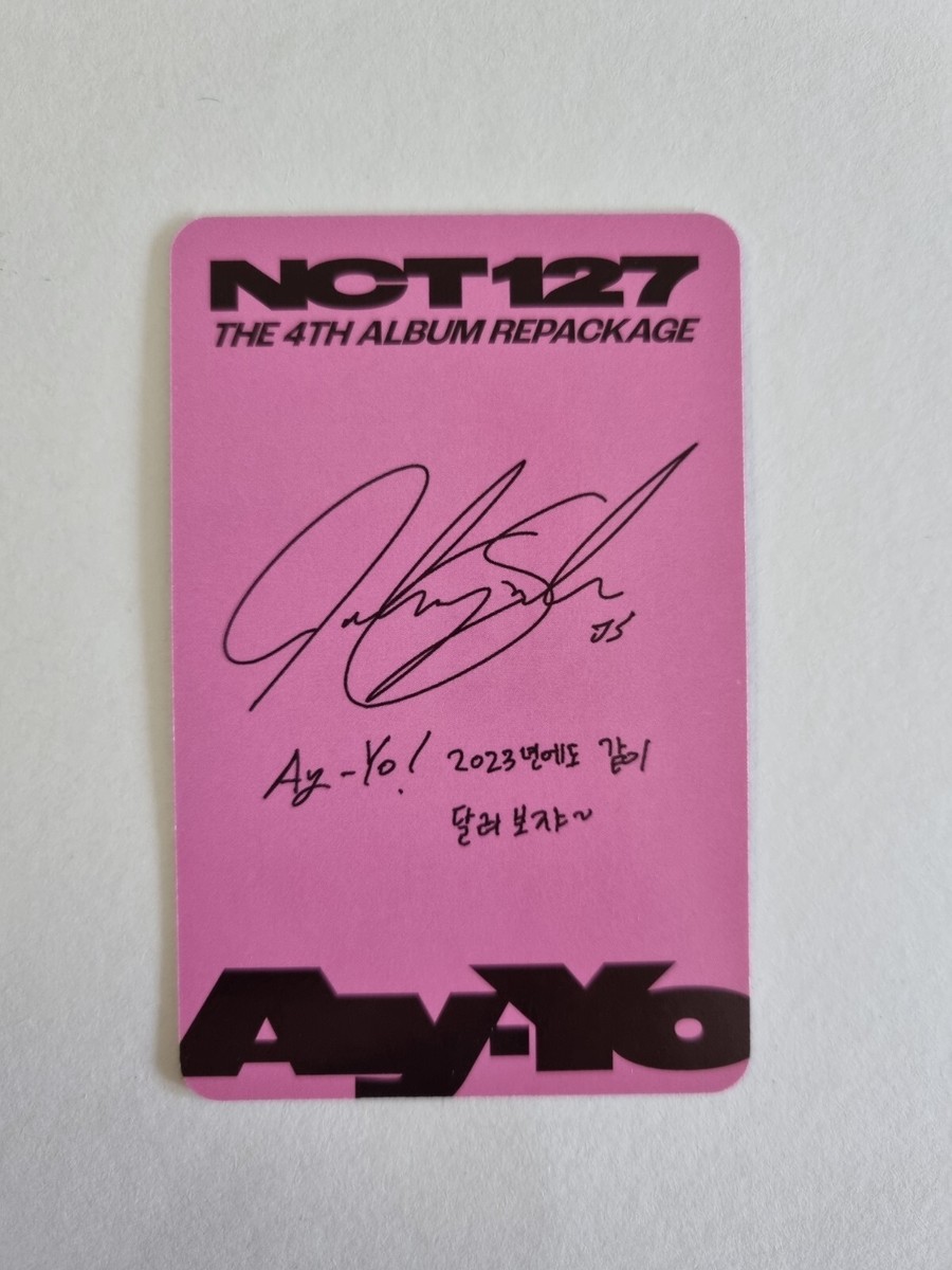 NCT 127 Ay-Yo MD トレカ ラントレ マーク Mark Official Photocard NCT 127 The 4th Album Repackage Ay-Yo