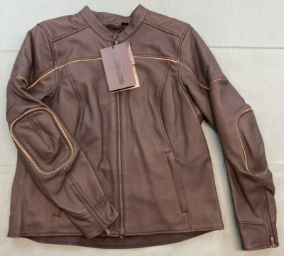 HARLEY-DAVIDSON レザージャケット ブラウン Harley-Davidson® Women's Leather Jacket - 97008-21VW (as1, alpha