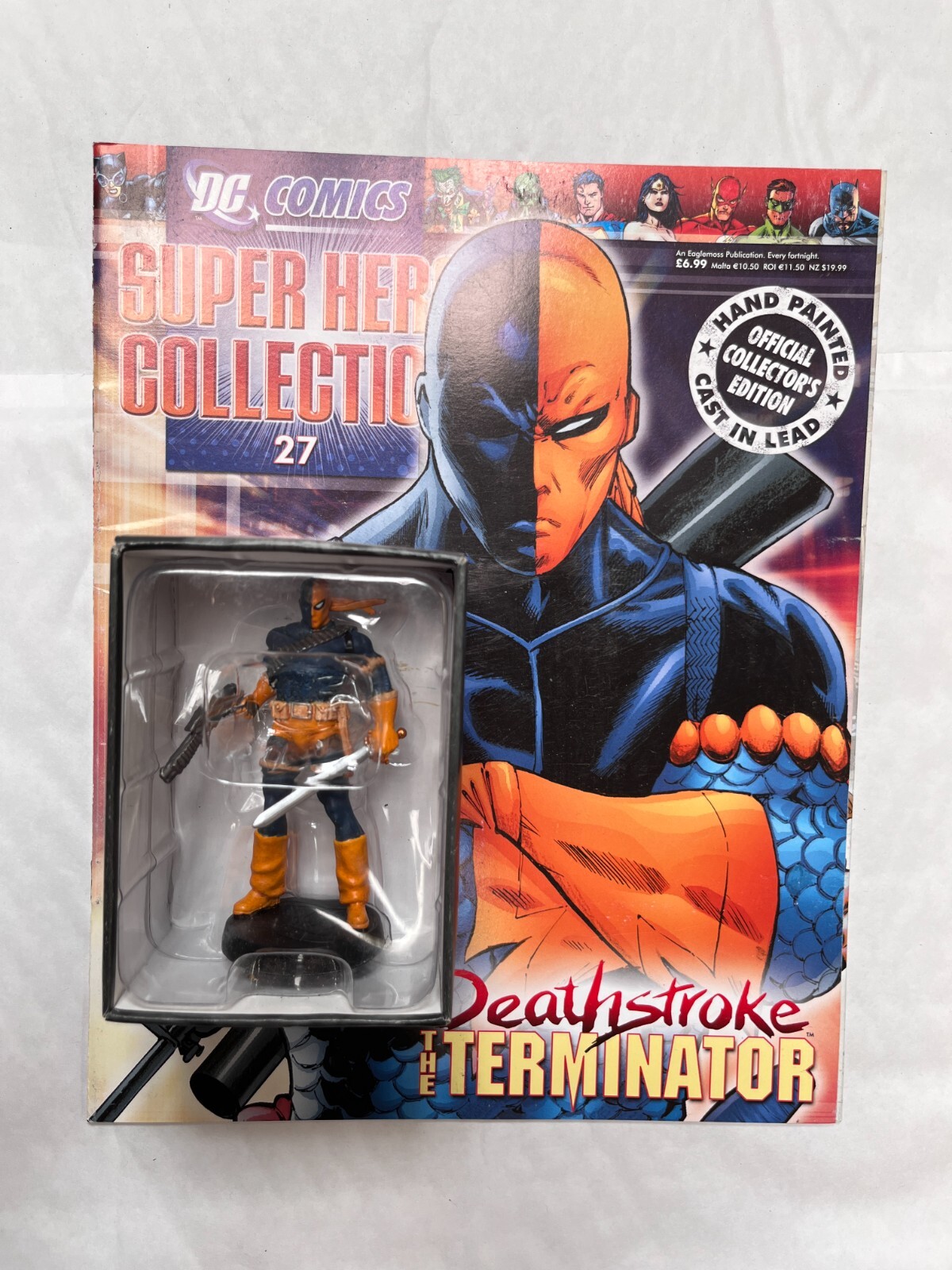 DC COMICS SUPER HERO FIGURINE COLLECTION 27 DEATHSTROKE THE TERMINATOR EAGLEMOSS