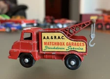 Vintage Moko Lesney Matchbox No. 13C Thames Trader Wreck Truck BPW Silver Hook