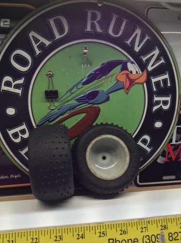 Vintage ProTrax 12mm Front / Rear Tires And Rims (Trax 4790 Tires)🇺🇸USA Shipp - Picture 5 of 10