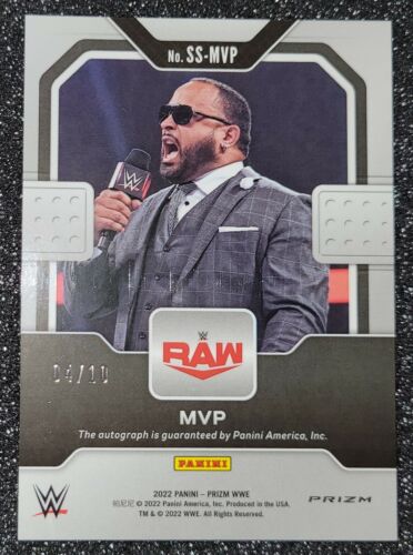 2022 Panini Prizm WWE MVP Gold Auto Sensational Signatures #04/10 AEW - Picture 2 of 3