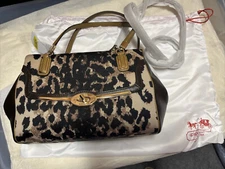Coach 25642 Ocelot Madison Khaki Handbag NWT $278