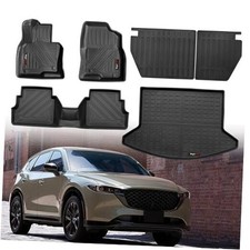 for 2017-2024 2025 Mazda CX-5 Floor Mats Trunk Cargo Liner Rear Full Set 8 PCS