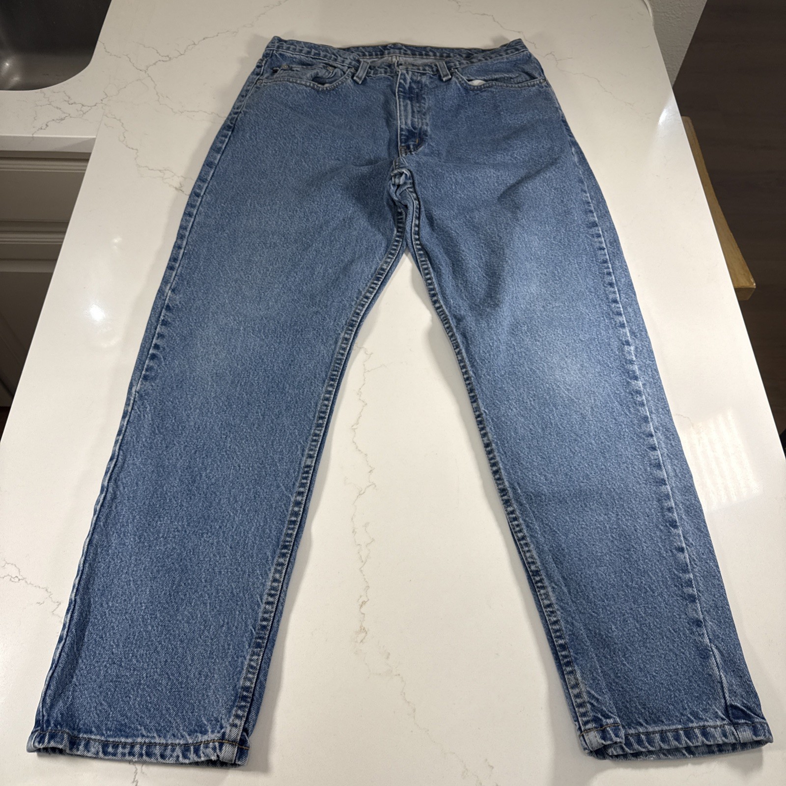 Polo Jeans Co RL Mens 34x30 Relaxed Loose Fit Blue Denim Vintage Y2K 90s Jeans