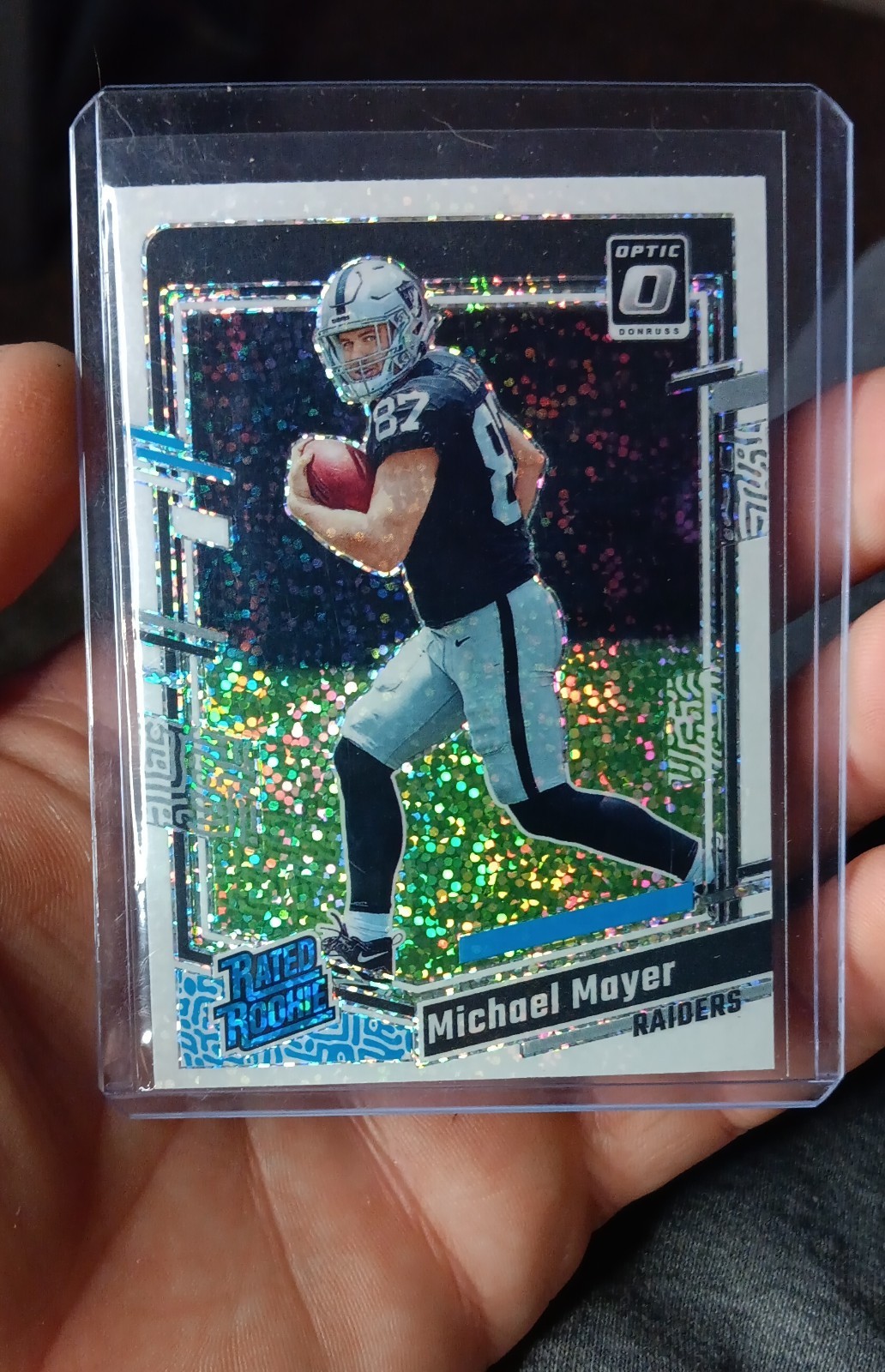 2023 Panini Donruss Optic - Rated Rookie Michael Mayer #260 White Sparkle Prizm 