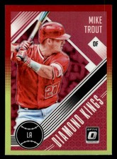 Mike Trout 2018 Donruss Optic #13 Red and Yellow