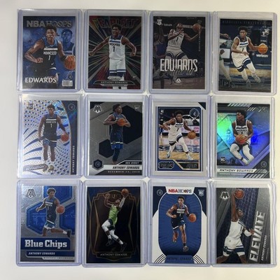 NBA cards Anthony Edwards RC rookie card set of 12