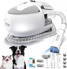 Dog Grooming Vacuum with 2L Dust Cup  13000Pa Suction, 5-In-1 Low Noise Pet Gro