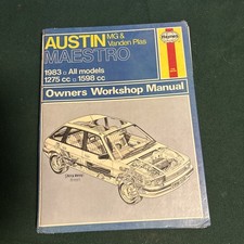 Haynes Workshop Manual No. 922 - Austin Maestro 1983