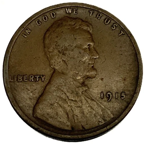 1915-P Lincoln Wheat Cent Very Good Condition Early Date Penny 1c One Cent -2651