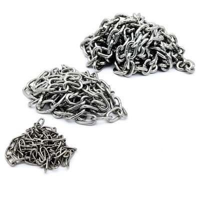 Edelstahlkette VA4 DIN766 / 763 Rundstahlkette Ankerkette 2 - 8 mm Stahlkette