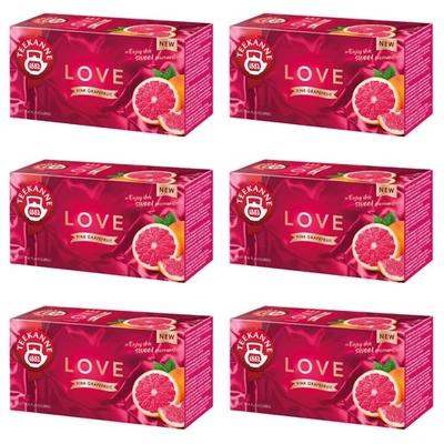 TEEKANNE -Love Pink Grapefruit-Früchtetee mit Grapefruitgeschmack-6x20 Teebeutel - Bild 1 von 4