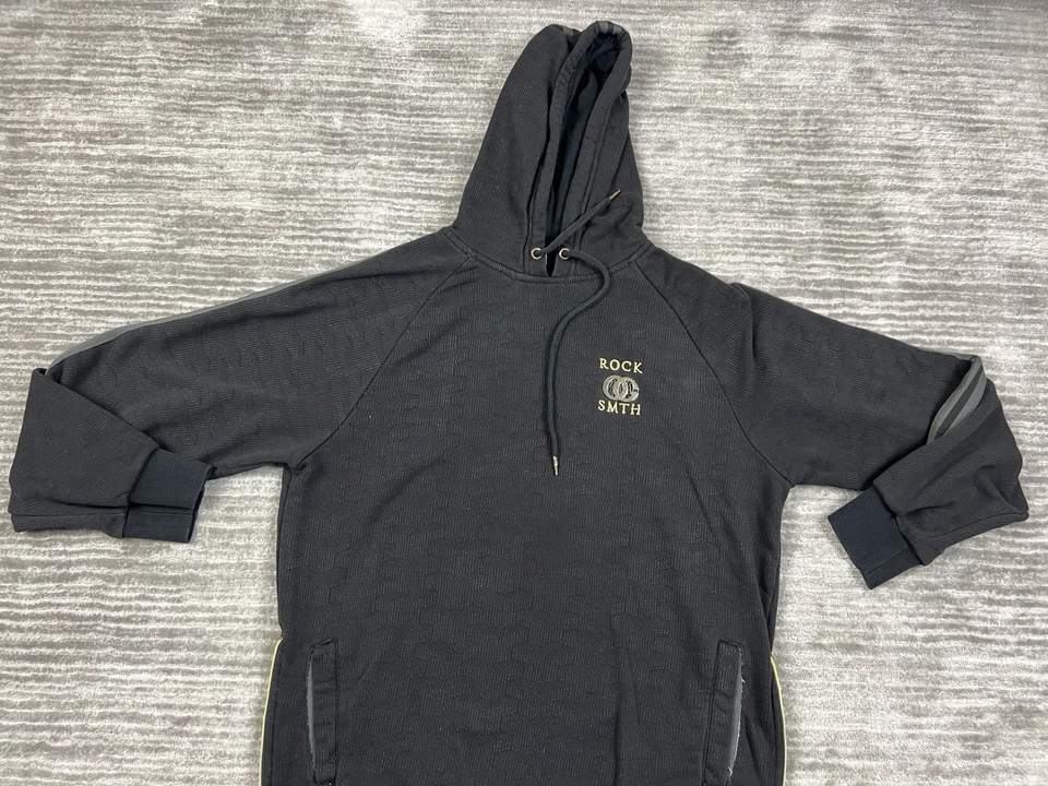 Sudadera con Capucha Rock Smith Para Hombre Grande Negra OG Manga Larga Mezcla de Algodón Foto 2 de 4