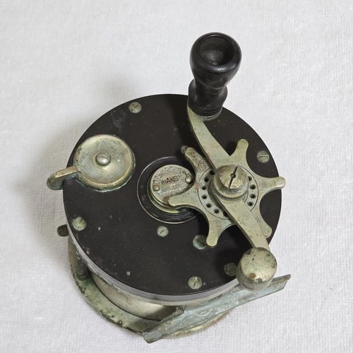 VTG 1952 Zwarg Maximo 600 4/0 Big Game Reel F28 Early Serial Bakelite Metal USA