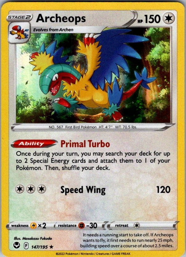 Archeops Holo Rare Deck Exclusives 147/195 MP