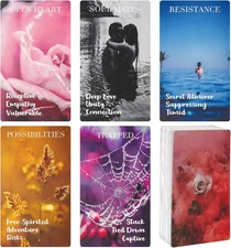 Oracle Cards, 78 PCS Love Oracle Cards Deck with Meaning on Them, Love Oracle Ca