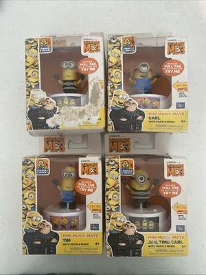 Lot Of 4 Despicable Me 3 Mini Music-Mate- Tim, Carl, Jail Time Carl & Tim Read