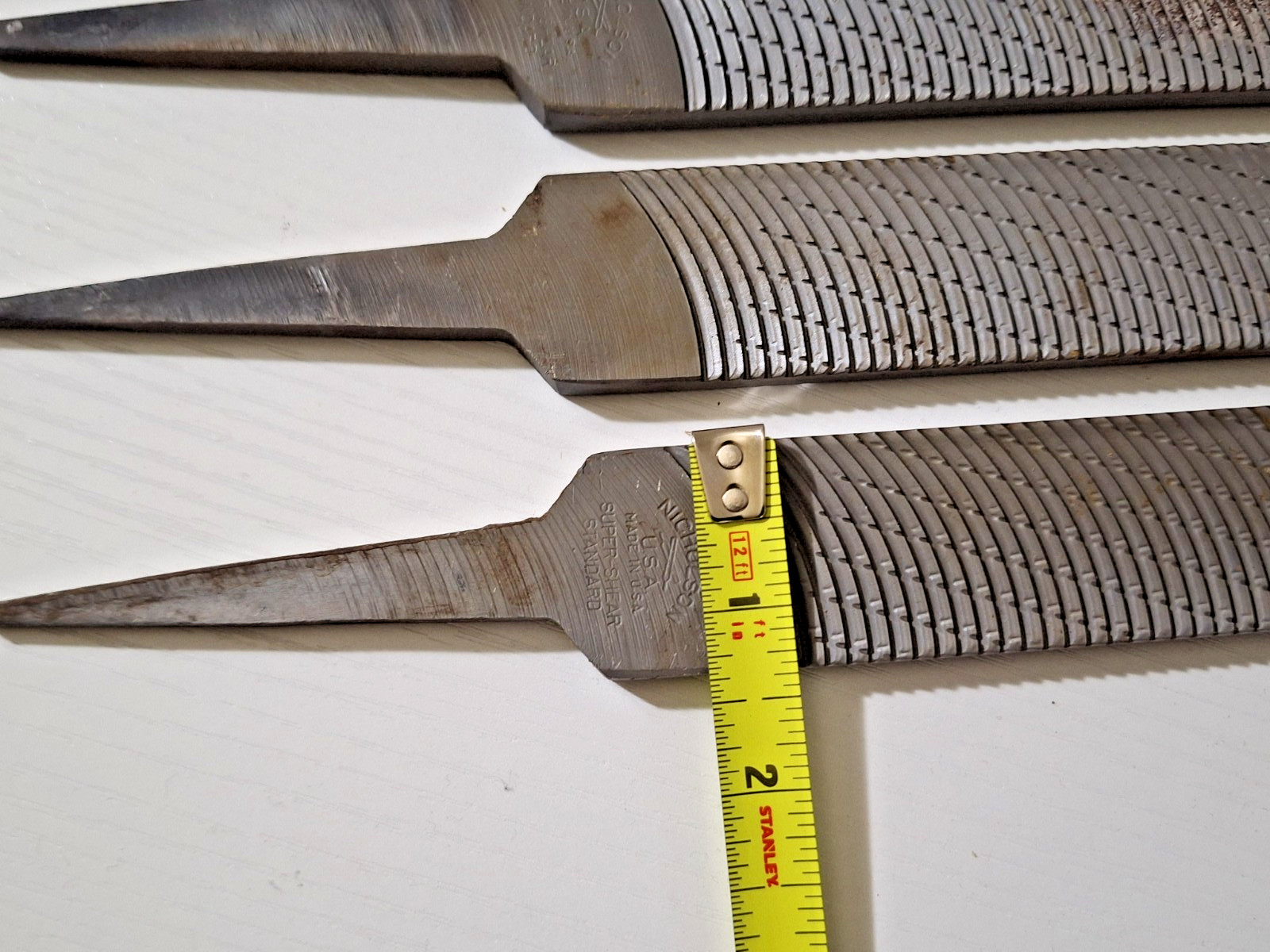 1 Random NOS VINTAGE Nicholson Super Shear Curved Standard 14 File - No Handle