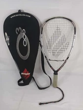 Ektelon O3 Silver 2700 Racquetball Racquet Titanium Tungsten Carbon w/ Carry Bag