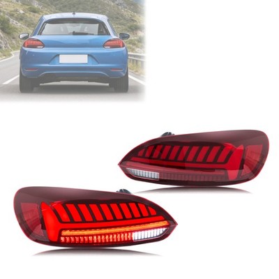 LED Tail Lights for Scirocco 3 TSI TDI R 2009-2014 Red Rear Lamps Assembly
