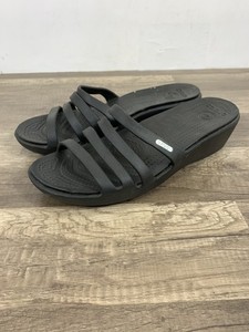 Crocs Rhonda Wedge Slide Sandals Women's size 10 (Fa-1089)